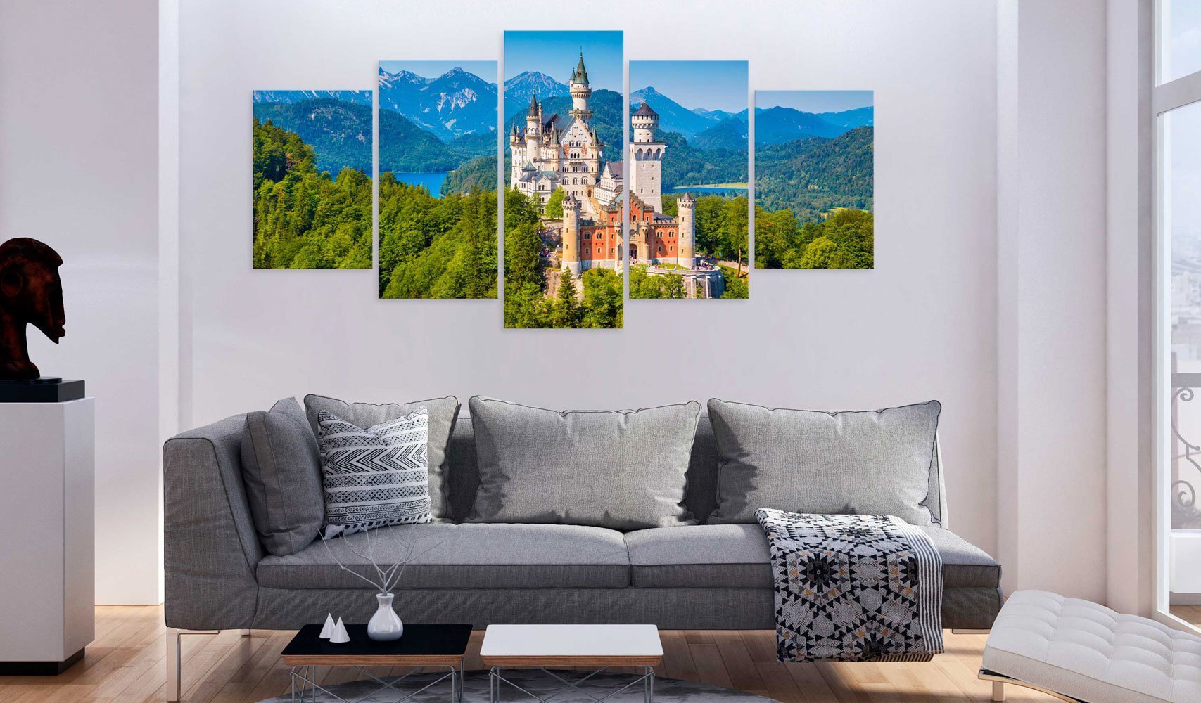 Glezna - Neuschwanstein Castle cena un informācija | Gleznas | 220.lv