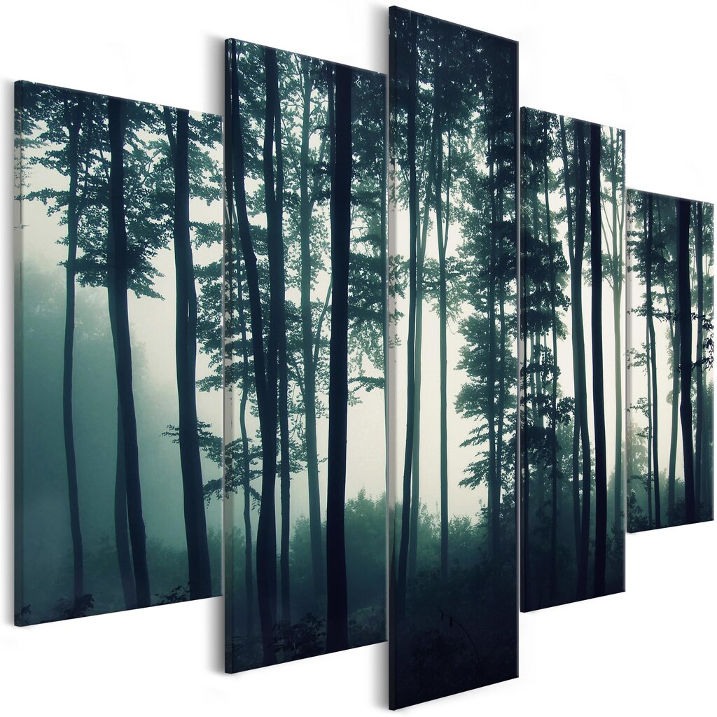 Glezna - Dark Forest (5 Parts) Wide cena un informācija | Gleznas | 220.lv