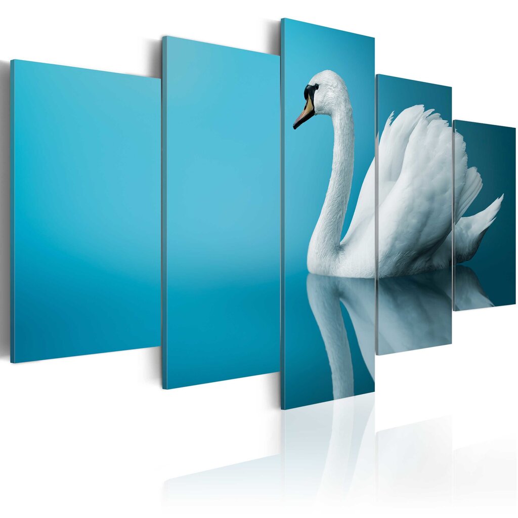 Glezna - A swan in blue цена и информация | Gleznas | 220.lv