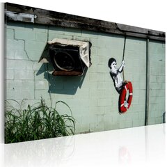 Glezna - Boy on a swing (Banksy) цена и информация | Картины | 220.lv