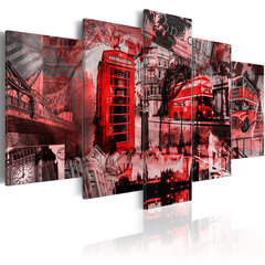 Glezna - London collage - 5 pieces cena un informācija | Gleznas | 220.lv