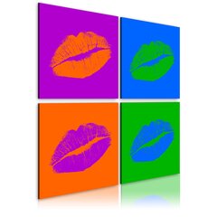 Glezna - Kisses: Pop art цена и информация | Картины | 220.lv