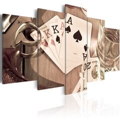 Glezna - Poker night - sepia cena un informācija | Gleznas | 220.lv