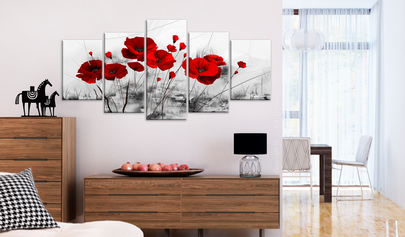 Glezna - Poppies - Red Miracle cena un informācija | Gleznas | 220.lv