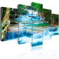 Glezna - Blue Waterfall in Kanchanaburi, Thailand cena un informācija | Gleznas | 220.lv