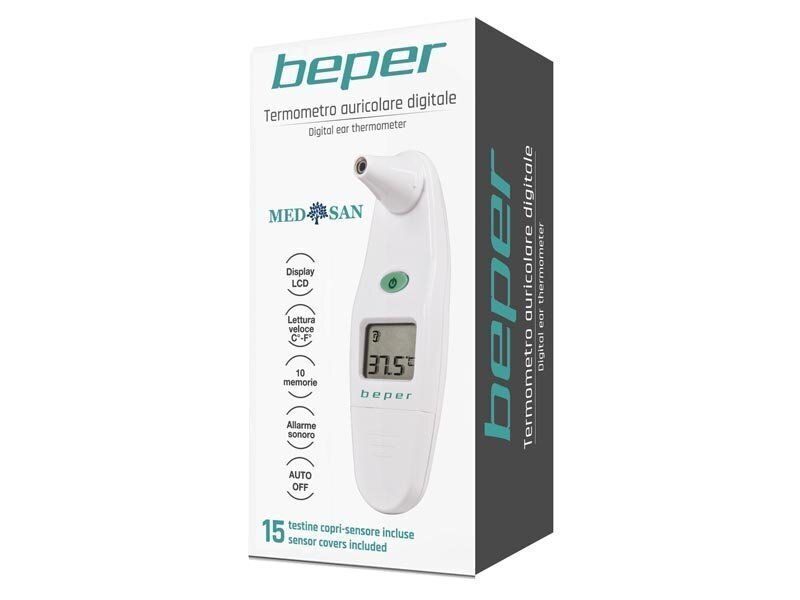 Termometrs digitālais auss termometrs Beper cena un informācija | Termometri | 220.lv