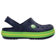 Crocs™ apavi zēniem Crocband Clog, Navy/Wolt Green cena un informācija | Gumijas klogi bērniem | 220.lv