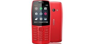 Nokia 210, Dual Sim, Sarkans cena un informācija | Nokia Mobilie telefoni un aksesuāri | 220.lv