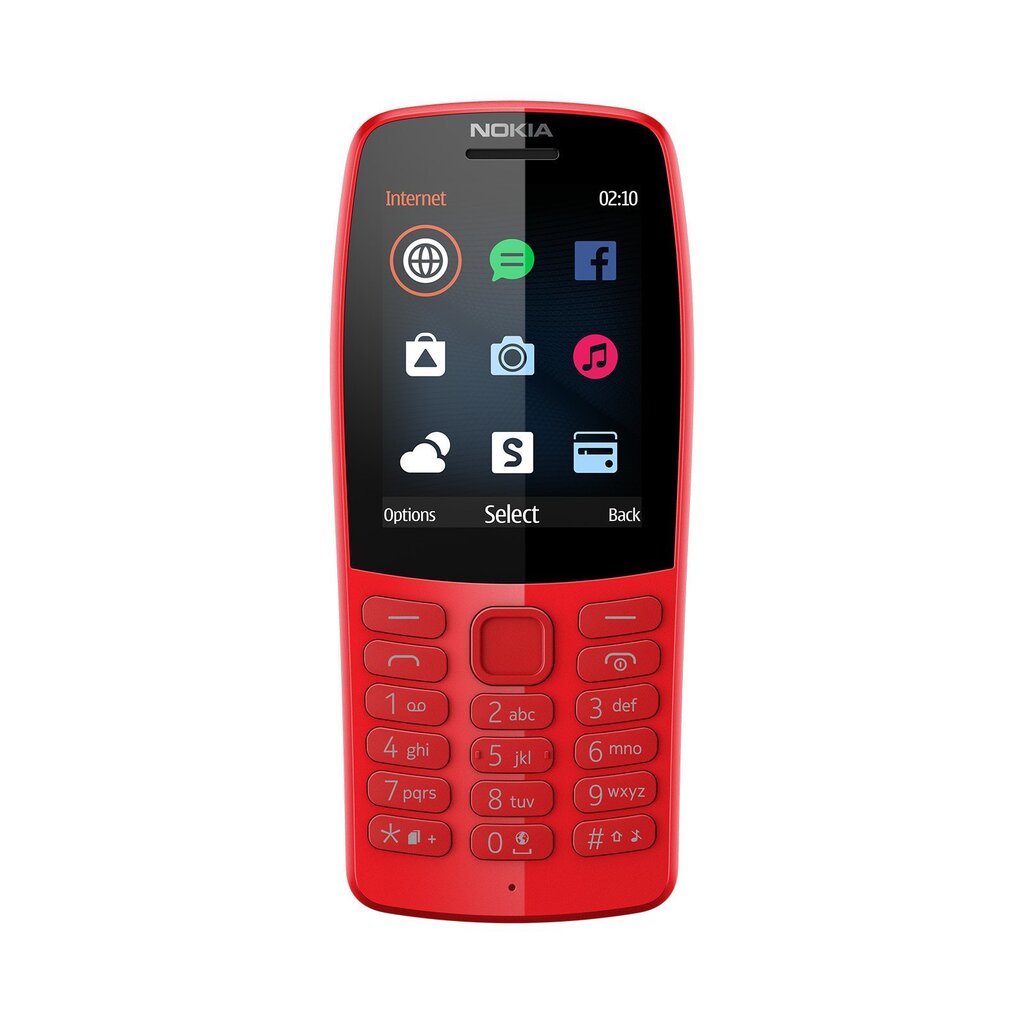 Телефон Nokia 210, Dual Sim, Red цена | 220.lv