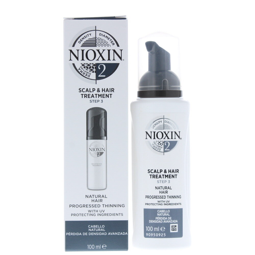 Kuplumu piešķirošs serums dabīgiem matiem Nioxin System 2 Scalp Treatment 100 ml cena un informācija | Matu uzlabošanai | 220.lv