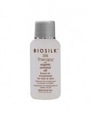 Kokosa eļļa matiem un sejai Biosilk Silk Therapy Organic, 15 ml cena un informācija | Biosilk Smaržas, kosmētika | 220.lv