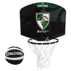 Мини баскетбольная доска с мячом Spalding Žalgiris цена и информация | Баскетбольные щиты | 220.lv