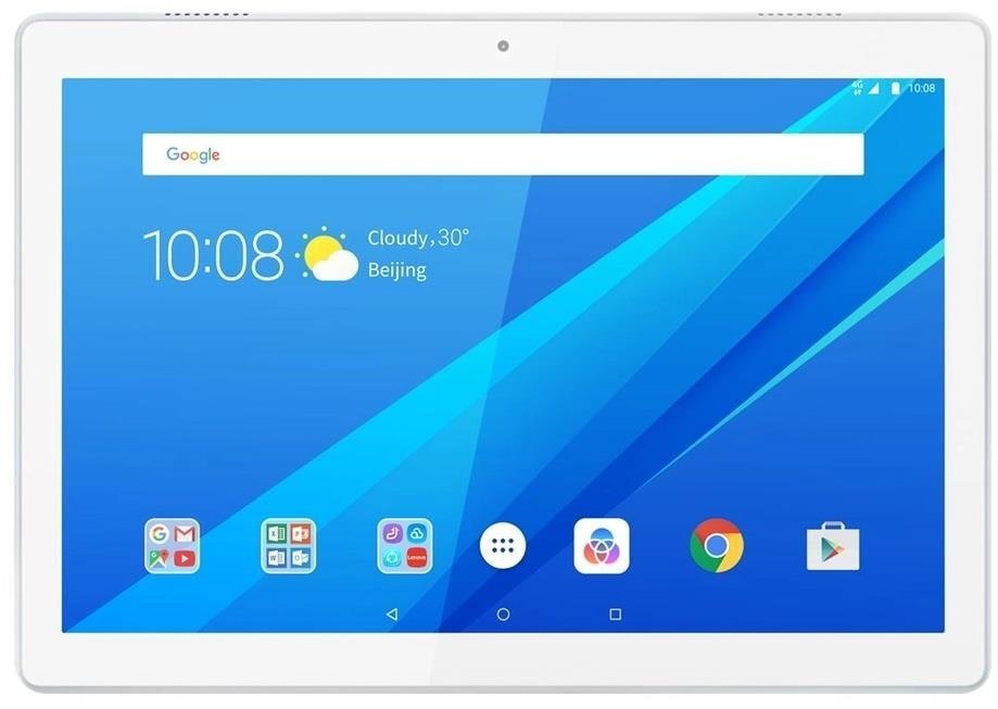 Lenovo TAB M10 10.1 16GB Wifi, Balts cena un informācija | Planšetdatori | 220.lv