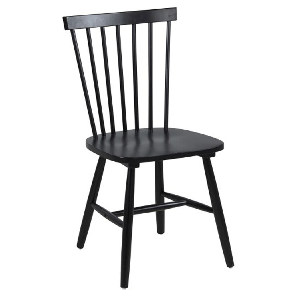 2 krēslu komplekts Riano, melns цена и информация | Virtuves un ēdamistabas krēsli | 220.lv