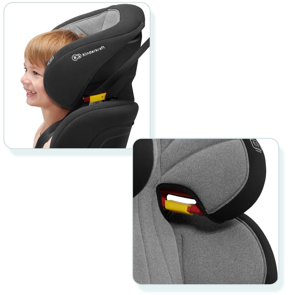 Autokrēsliņš KinderKraft Unity ISOFIX, 15-36 kg, grey cena un informācija | Autokrēsliņi | 220.lv