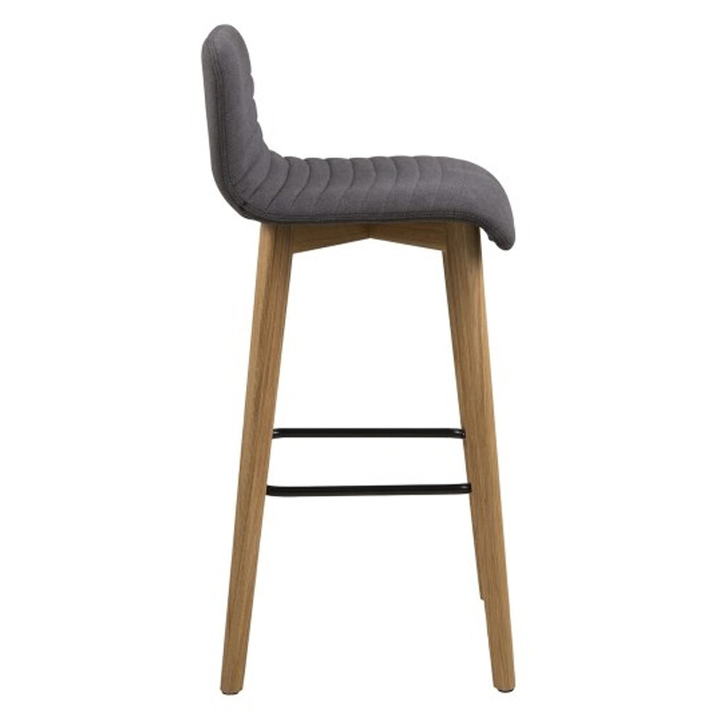 2 bāra krēslu komplekts Arosa, pelēka/ozola krāsa cena un informācija | Virtuves un ēdamistabas krēsli | 220.lv