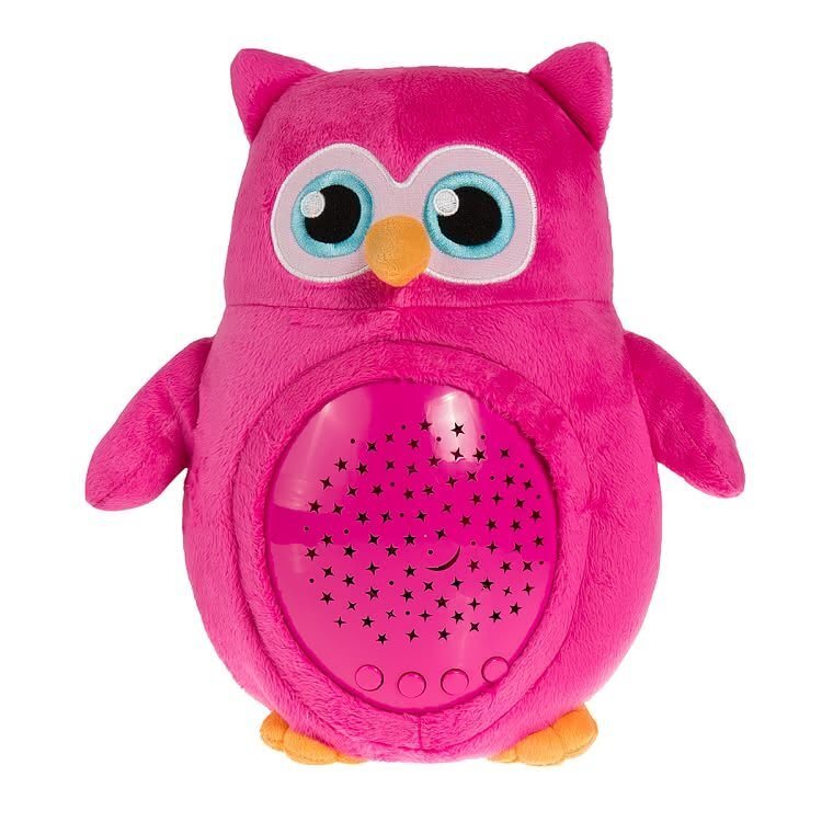 Smiki gaismas projektors Magic Owl - pūce, rozā цена и информация | Rotaļlietas zīdaiņiem | 220.lv