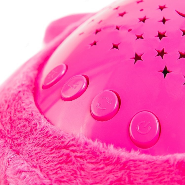 Smiki gaismas projektors Magic Owl - pūce, rozā цена и информация | Rotaļlietas zīdaiņiem | 220.lv