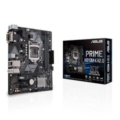 ASUS Prime H310M-K R2.0 Intel H310 Micro ATX DDR4 Motherboard (LGA1151, USB 3.1) 90MB0Z30-M0EAY0 цена и информация | Материнские платы | 220.lv