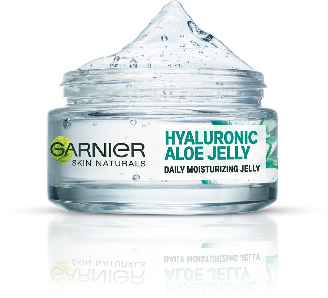 Mitrinošs gela sejas krēms Garnier Skin Natural Hyaluronic Aloe Jelly 50 ml цена и информация | Sejas krēmi | 220.lv