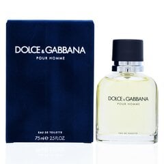 Мужская парфюмерия Pour Homme Dolce & Gabbana EDT: Емкость - 75 ml цена и информация | Dolce&Gabbana Духи, косметика | 220.lv