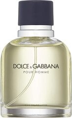 Vīriešu smaržas Pour Homme Dolce & Gabbana EDT: Tilpums - 75 ml cena un informācija | Dolce&Gabbana Smaržas, kosmētika | 220.lv