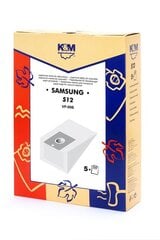 Мешки для пыли K&M S12, 5 шт. цена и информация | Аксессуары для пылесосов | 220.lv