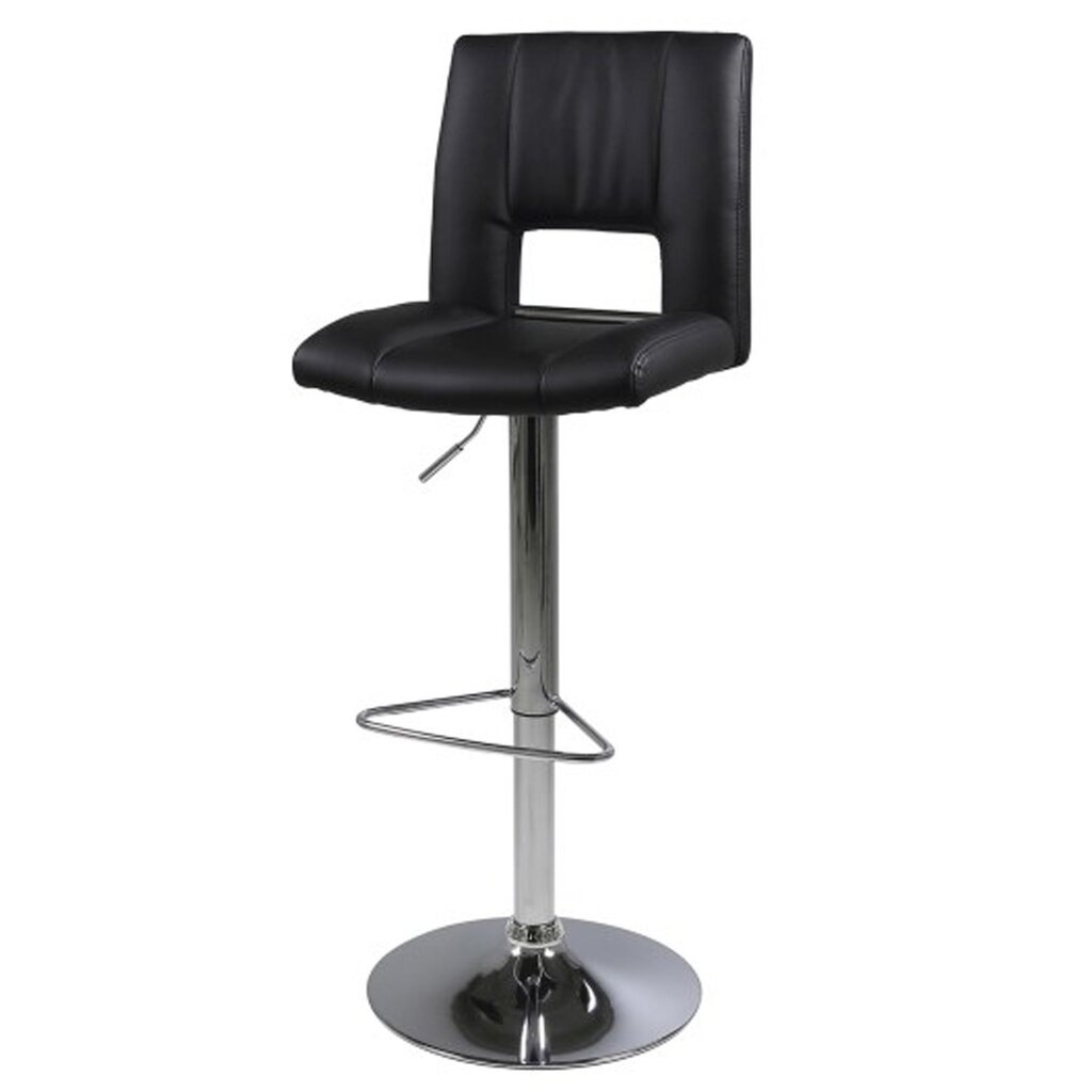 2-vu bāra krēslu komplekts Silvija, melns/pelēks cena un informācija | Virtuves un ēdamistabas krēsli | 220.lv