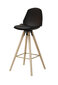 Bāra krēsls Oslo L, melnass/ozola krāsas cena un informācija | Virtuves un ēdamistabas krēsli | 220.lv