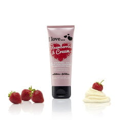 Mīkstinošs roku losjons I Love... Strawberries & Cream 75 ml cena un informācija | Ķermeņa krēmi, losjoni | 220.lv