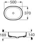 Iebūvējama izlietnes bļoda Roca Inspira Round, 50x37 cm cena un informācija | Izlietnes | 220.lv