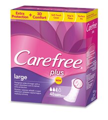 Higiēniskie ieliktnīši Carefree Large 48 gab. cena un informācija | Tamponi, higiēniskās paketes, ieliktnīši | 220.lv