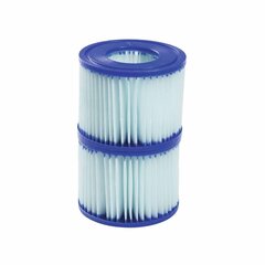 Kārtridži masāžas baseina filtriem Bestway Lay-Z-Spa Anti-Microbial Filter Cartridge(Ⅵ) cena un informācija | Baseina filtri | 220.lv