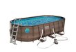 Rāmja baseins Bestway Power Steel Swim Vista Oval 549x274x122 cm, ar filtru cena un informācija | Baseini | 220.lv