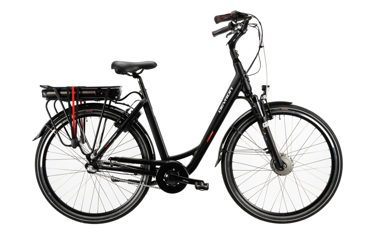 Pilsētas elektriskais velosipēds Devron 28124-530 YS728 28'', melns cena un informācija | Elektrovelosipēdi | 220.lv