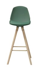 Барный стул Oslo L, зеленый/дуб цена и информация | Стулья для кухни и столовой | 220.lv