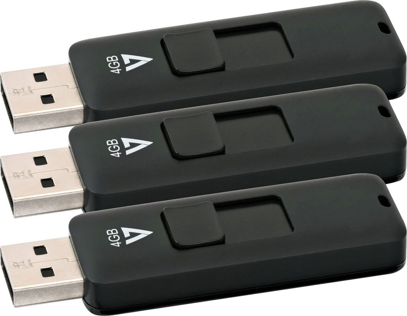 Mikro SD Atmiņas karte ar Adapteri V7 VF24GAR-3PK-3E  Melns 4 GB cena un informācija | USB Atmiņas kartes | 220.lv