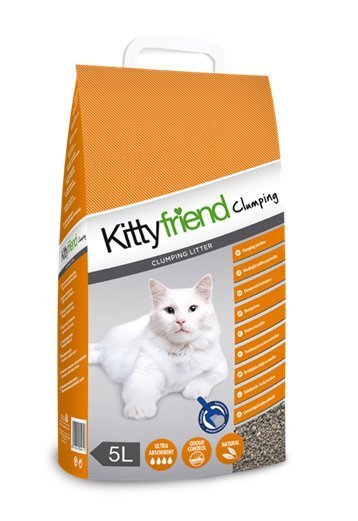 Kaķu pakaiši KITTYFRIEND, Clumbing, cementējoši, 5 L cena un informācija | Smiltis un pakaiši | 220.lv