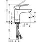 Hansgrohe Logis E 100 izlietnes jaucējkrāns ar apakšējo vārstu 71161000 цена и информация | Jaucējkrāni | 220.lv