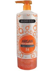 Восстанавливающий шампунь для волос Morfose Professional 2 in 1 Argan 1000 мл цена и информация | Шампуни | 220.lv