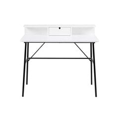 Письменный стол Pascal, белый/черный цена и информация | Компьютерные, письменные столы | 220.lv
