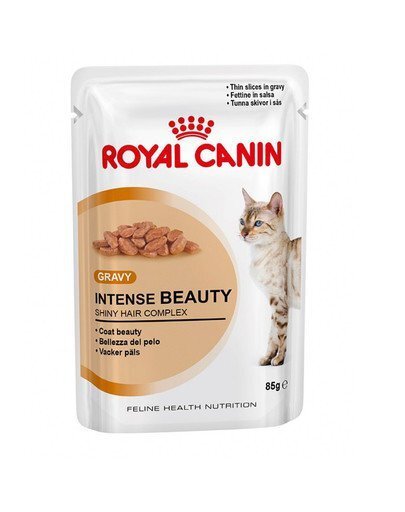 Royal Canin Intense Beauty in Gravy Pouch 1x85 g цена и информация | Konservi kaķiem | 220.lv