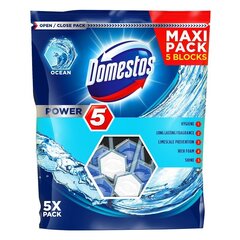 Domestos tualetes bloks Power 5 Ocean, 5x55 g kaina ir informacija | Tīrīšanas līdzekļi | 220.lv