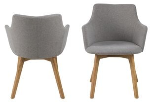 Комплект из 2-х стульев Granada, серый/цвет дуба цена и информация | Стулья для кухни и столовой | 220.lv