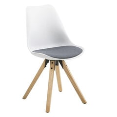 Комплект из 2-х стульев Dima O, белый/серый цена и информация | Стулья для кухни и столовой | 220.lv