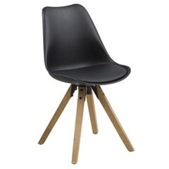 Комплект из 2-х стульев Dima O, черный/коричневый цена и информация | Стулья для кухни и столовой | 220.lv