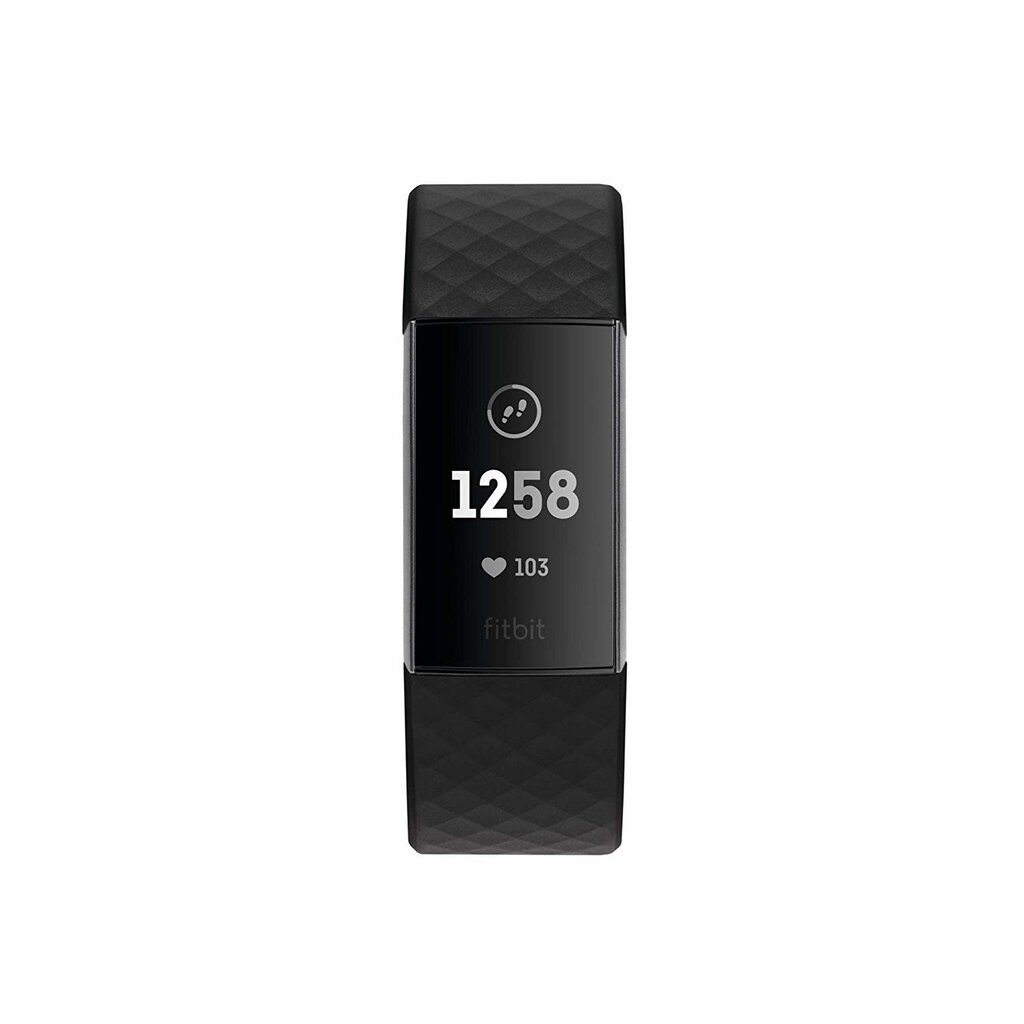 Viedaproce Fitbit Charge 3, Graphite/Melna cena un informācija | Fitnesa aproces | 220.lv