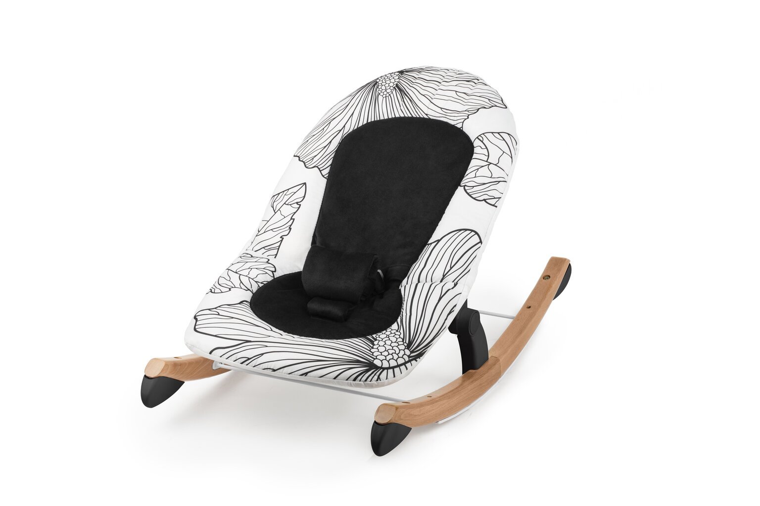 Šūpuļkrēsls Kinderkraft Finio, (0-18 kg), black/white cena un informācija | Bērnu šūpuļkrēsliņi | 220.lv