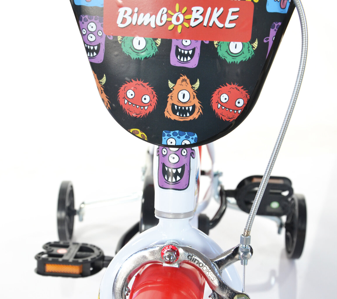 Velosipēds bērniem Bimbo Bike 12", balts cena un informācija | Velosipēdi | 220.lv