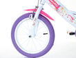 Velosipēds bērniem Bimbo Bike 14", balts/violets цена и информация | Velosipēdi | 220.lv